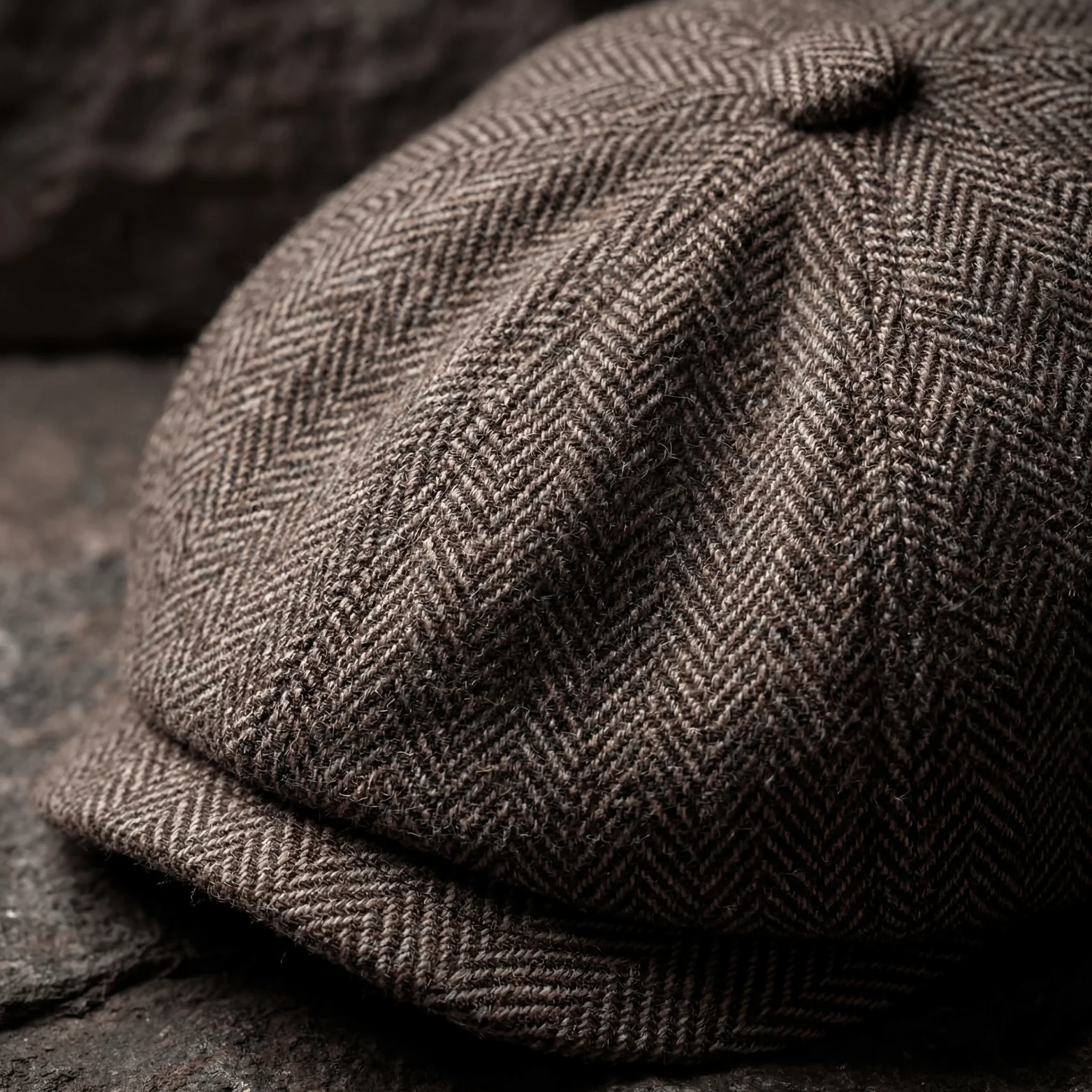 Herringbone Wool Cap - Image 4
