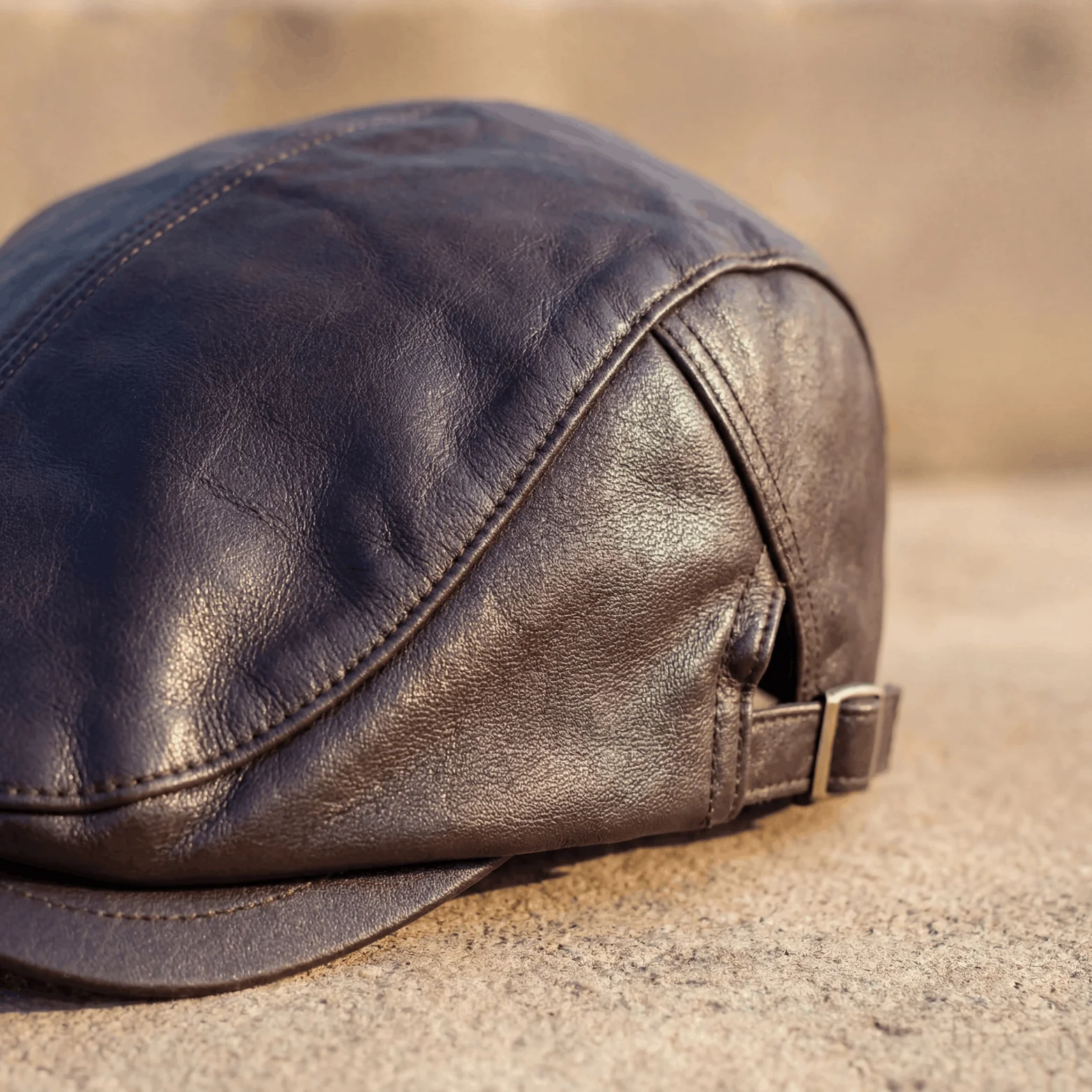 Leather Driver Cap - Image 4