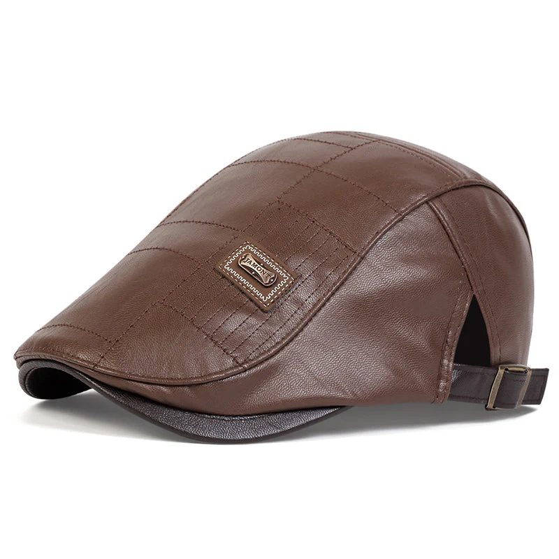 Quilted Leather Cap - Image 3