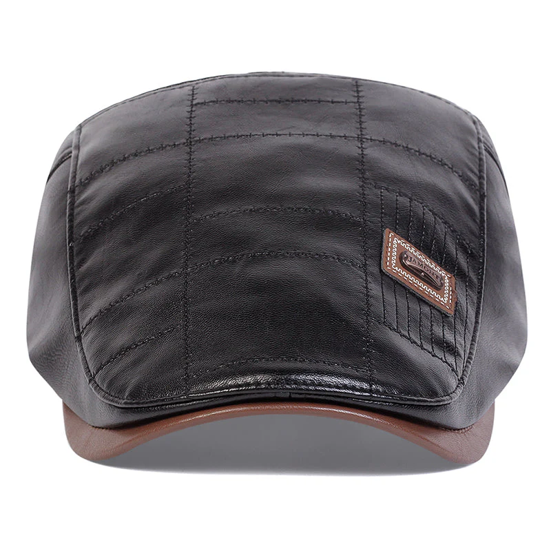Quilted Leather Cap - Image 7